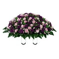 "Sympathy Silks 30"" UVResistant Artificial Pink and Purple Mums