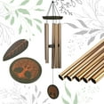 thumbnail image 1 of Sympathy Wind Chimes Memorial Gift – 36-inch WindChimes with Interchangeable Pendants (Tree of Life/Leaf) - Outdoor Bereavement, Condolence, Remembrance Gifts with Deep Tones, 1 of 8