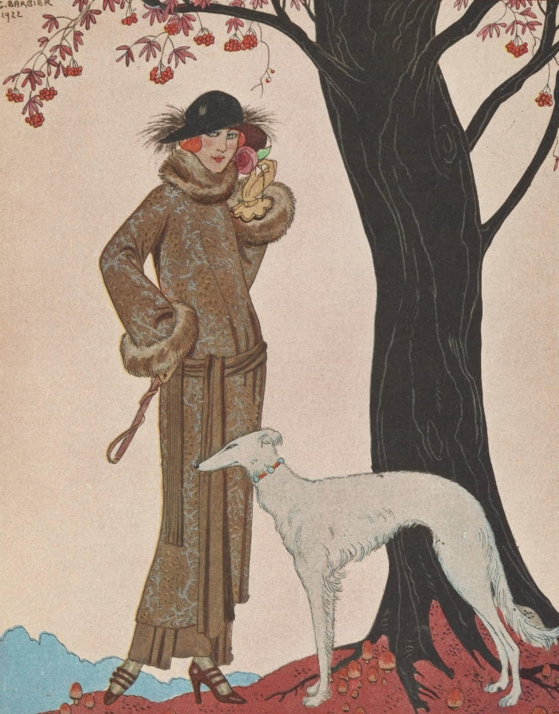 Symphonie Automnale Canvas Art - George Barbier (18 x 24)