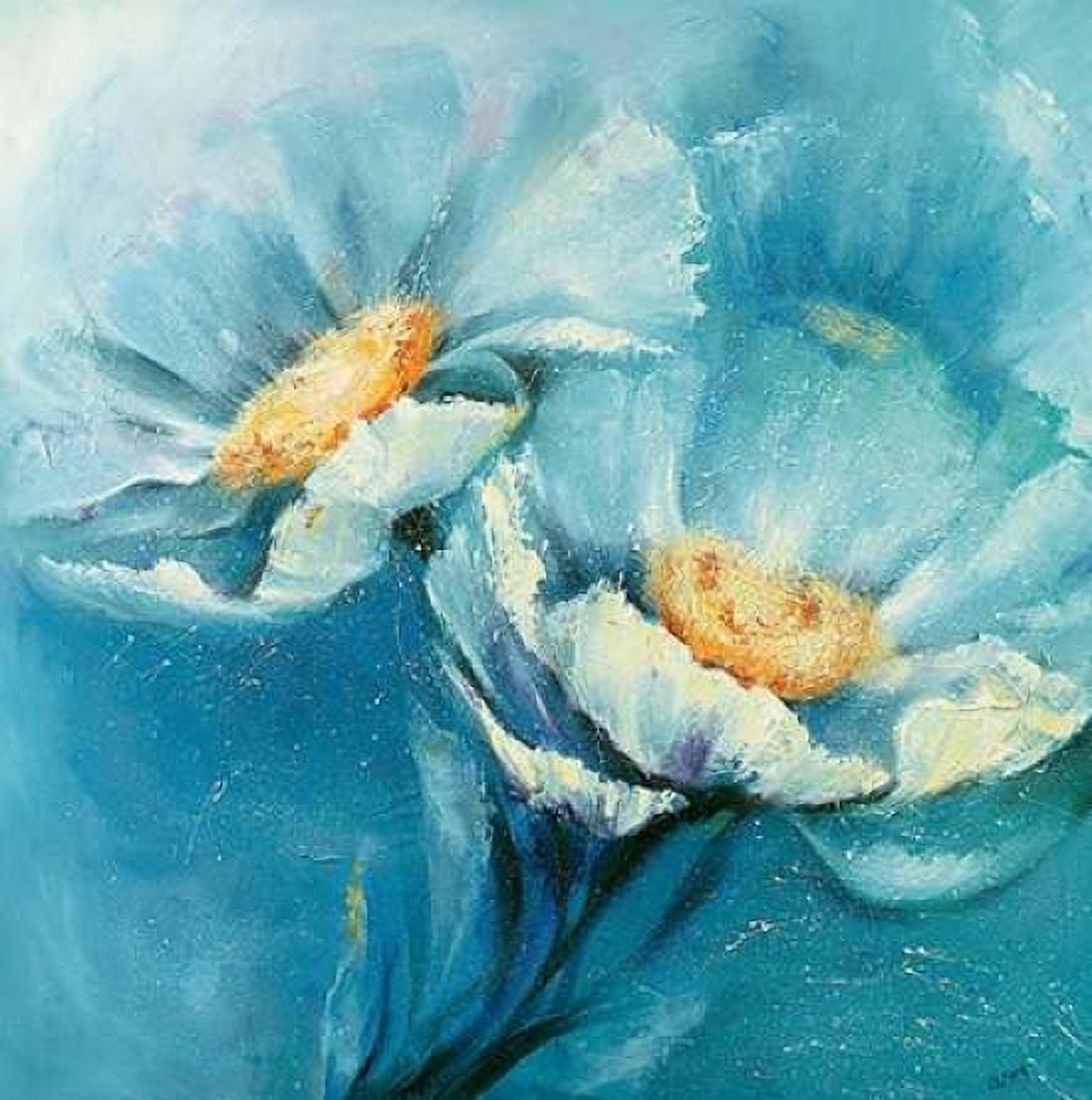 Symphonie in Blau Canvas Art - Elena Filatov (24 x 24)