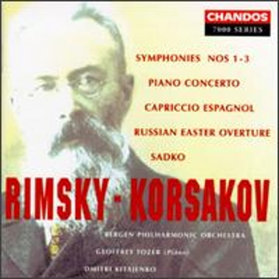 Pre-Owned Rimsky-Korsakov: Symphonies Nos. 1-3; Piano Concerto; Capriccio Espagnol; Russian Easter Overture; (CD 0095115702925) by Geoffrey Tozer (piano), Bergen Philharmonic Orchestra, Dmitri Kitayenko (conduc