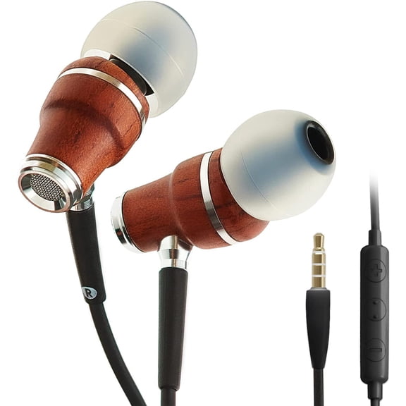 Symphonized Wired Earbuds with Microphone 3.5mm - Noise Isolating Headphones with Wire, Earphones Wired, Headphones with Microphone for Computer, Ear Phones Android Electronics Wired