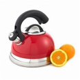 thumbnail image 1 of EVCO International 77037 Symphony 2.6 Qt Whistling Pomegranate Red Tea Kettle, 1 of 6
