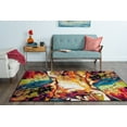 thumbnail image 1 of Symphony Contemporary 4' x 5' Multi-Color Polypropylene Indoor Area Rug, 1 of 9