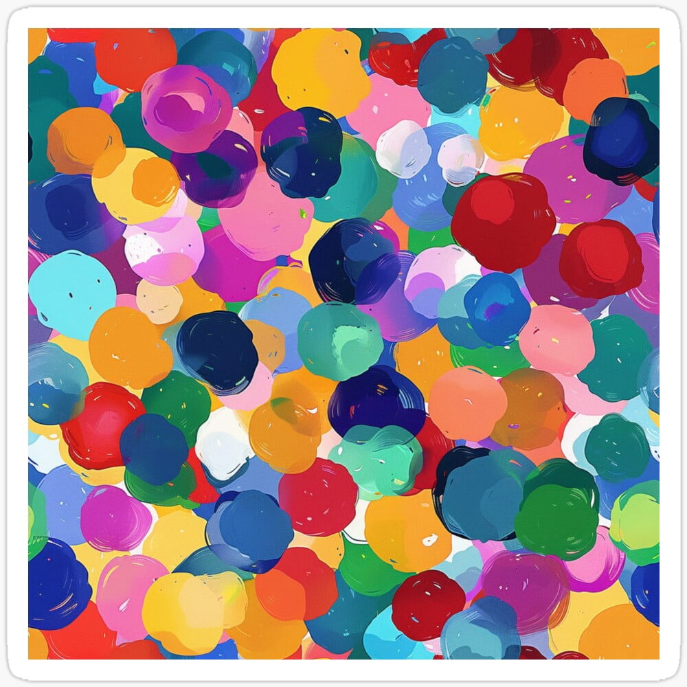 Symphony Of Vibrant Colors Sticker Kir-4506 - Walmart.com
