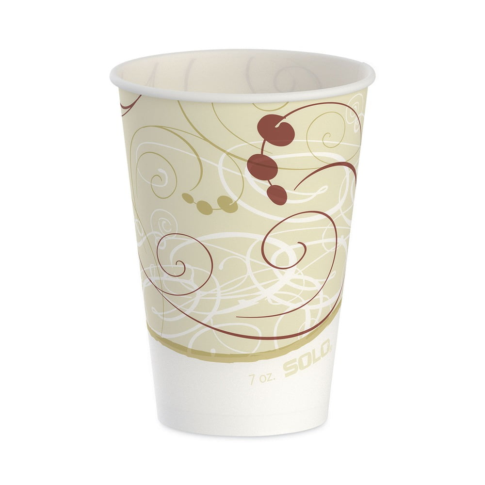 Symphony R7NSYM Wax Coated Paper Cold Cup, 7 oz. - 1 Case (2000 Cups ...
