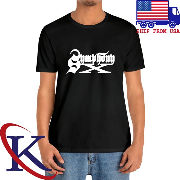 Symphony X Men's Black T-Shirt Size S-5XL