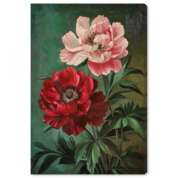 Symphony of Peonies Canvas Romantic Floral Art by Art Remedy, Gallery Wrapped, 10 x 15