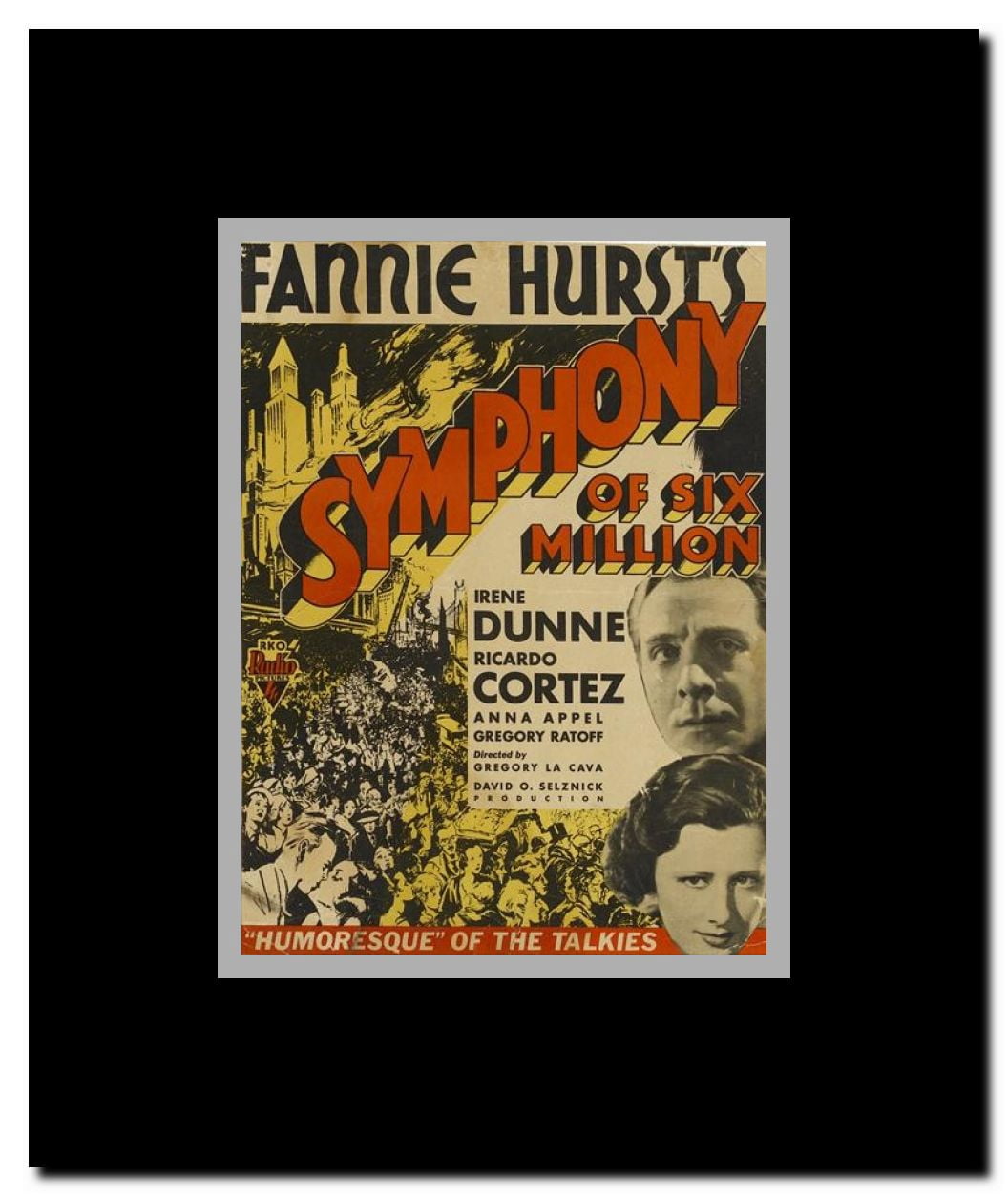 Symphony of Six Million Framed Movie Poster