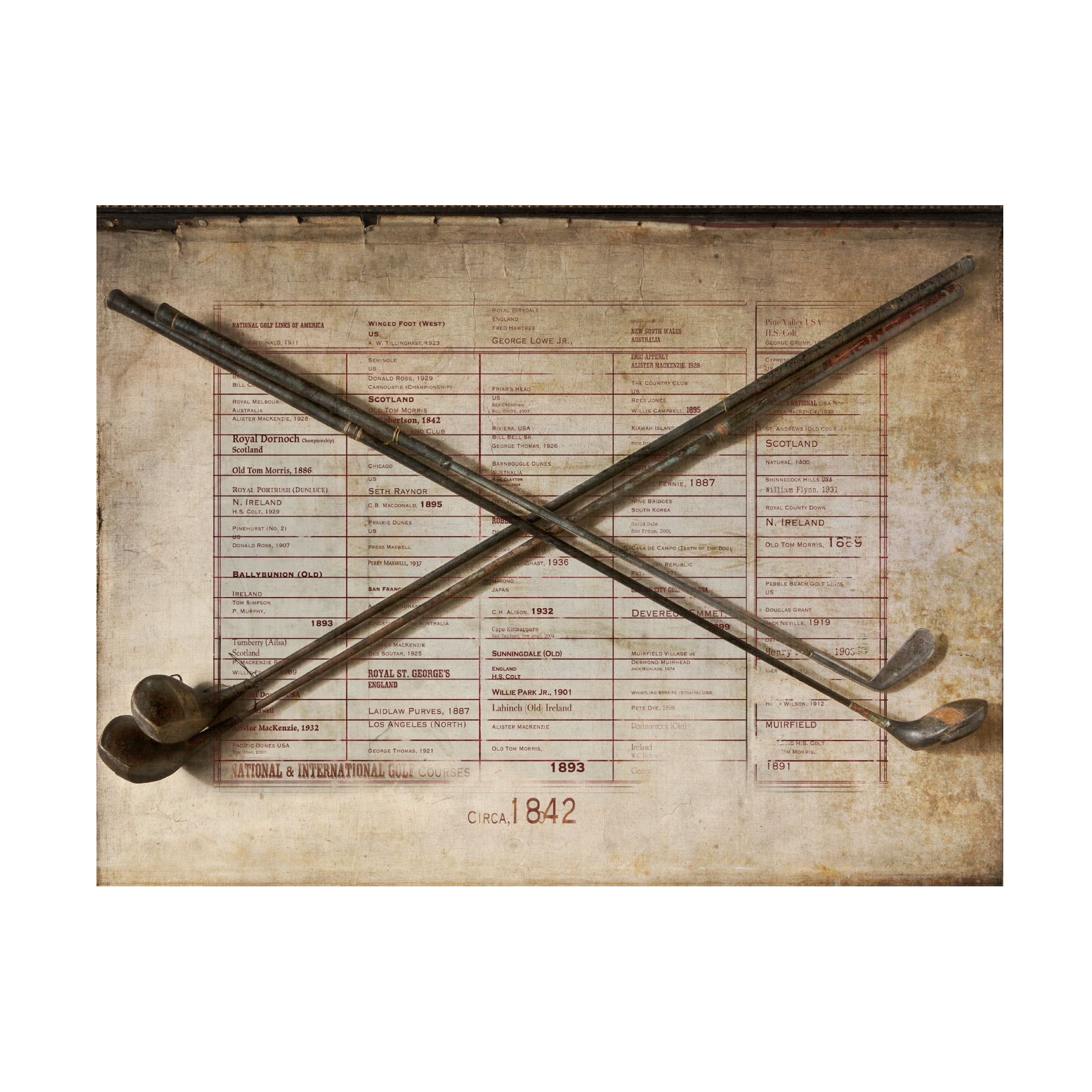 Symposium Design 'Golf' Canvas Art