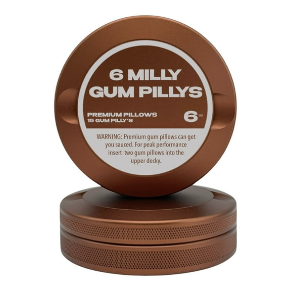 Syn Tin 6 Milly | Metal Container for Pouches, Premium Aluminum Can & Rugged Pouch Holder | Extra Capacity, Knurled Grip | EDC (Copper)