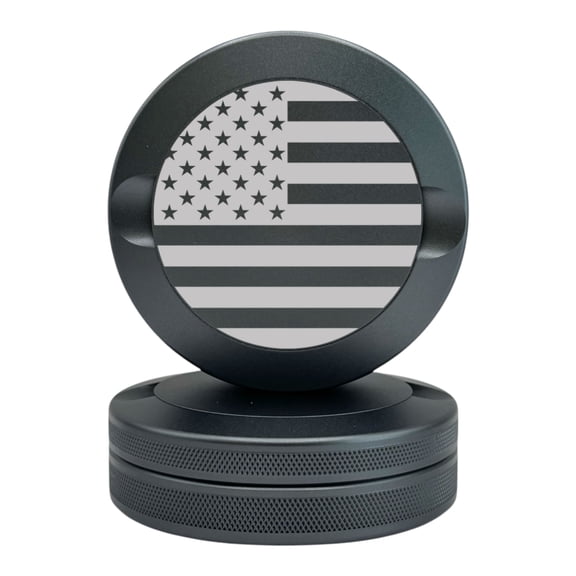 Syn Tin America | Metal Container for Pouches, Premium Aluminum Can & Rugged Pouch Holder | Extra Capacity, Knurled Grip | EDC (Gunmetal Gray)