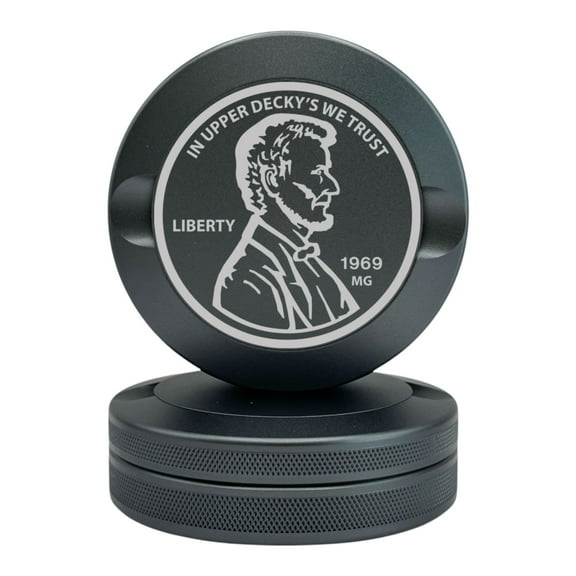 Syn Tin Liberty | Metal Container for Pouches, Premium Aluminum Can & Rugged Pouch Holder | Extra Capacity, Knurled Grip | EDC (Gunmetal Gray)