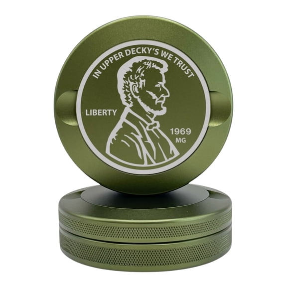 Syn Tin Liberty | Metal Container for Pouches, Premium Aluminum Can & Rugged Pouch Holder | Extra Capacity, Knurled Grip | EDC (Military Green)