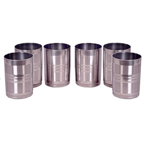 SynSpiritStore Round Shape Drinking Glass Set of 6