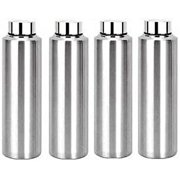 SynSpiritStore Set of 4 Stainless Steel Fridge Bottles