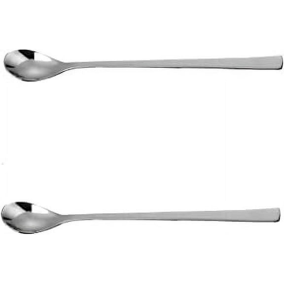 SynSpiritStore Stainless Steel 2 Pcs Soda Spoons/Bournvita/Horlicks Spoon/Milkshake Spoon/Bar Spoon 8 inch- Set of 2
