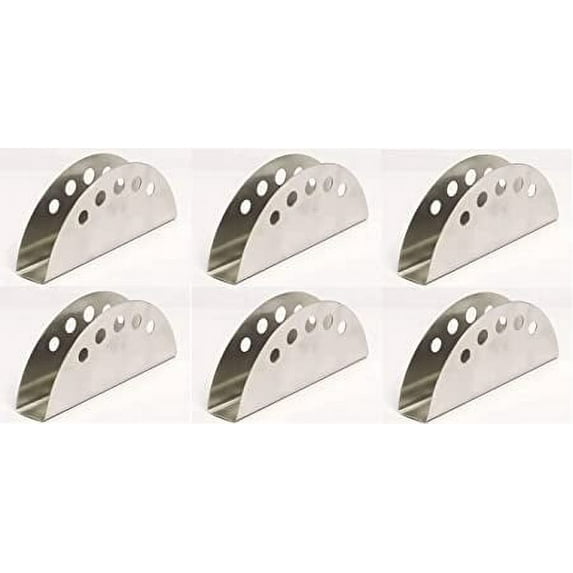 SynSpiritStore Stainless Steel Round Hole Tissue Holder/ Napkin Holder- Set of 6