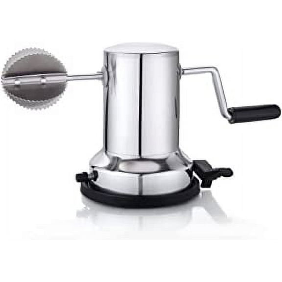 SynSpiritStore Stainless Steel Stainless Steel Coconut Scraper with Vacuum Base, Coconut Grater Machine, Coconut Crusher, Manual Hand Roller