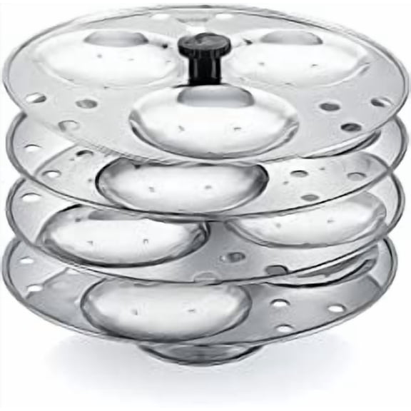 SynSpiritStore Stainless steel Idli stand/dli maker 3x4 plates (12 Idli)