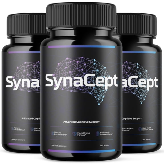 SynaCept Advanced Formula Brain Support Pills Maximum Strength Supplement Syna Cept 180 Capsules