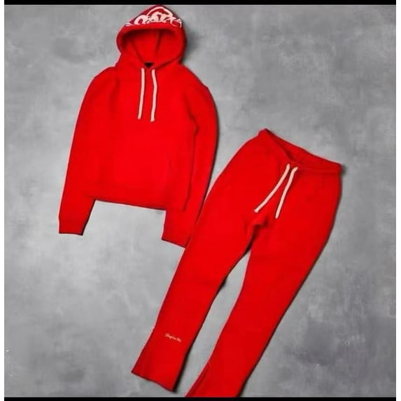 SynaWord High Street fashion fashion brand suit men‘s ins trendy hip hop hoodie syna printed sweater suit