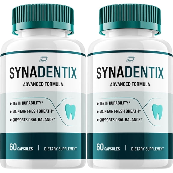 Synadentix Dental Support Capsules, Syna Dentix Natural Tooth & Gum Supplement, 2 Pack, 120 Capsules
