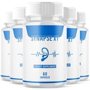 Synapse XT - Tinnitus Support for Healthy Middle and Inner Ear Structures, Including Cilia, Nerves, Hormone Levels and Blood Supply - 300 Capsules 5 Pack