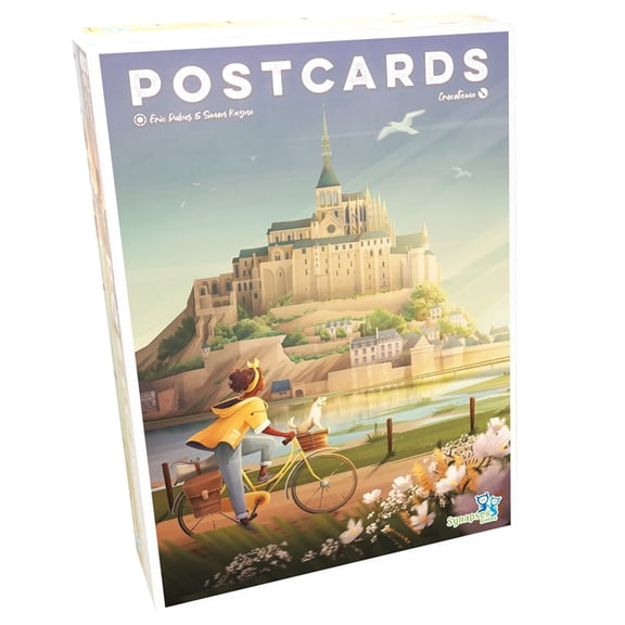 Synapses Games: Postcards - Strategy Travel Board Game, Hand Management, Set Collection, Thematic Journey Across France, Ages 10+, 1-4 Player, 30+ Min