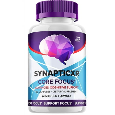 SynapticXR Brain Supplement Capsules – Synaptic XR All-Natural Maximum Strength Formula, Focus Pills, 1 Pack, 60 Capsules