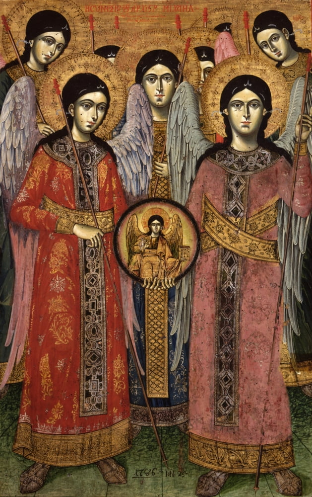 Synaxis Of The Archangels Canvas Art -  (24 x 36)