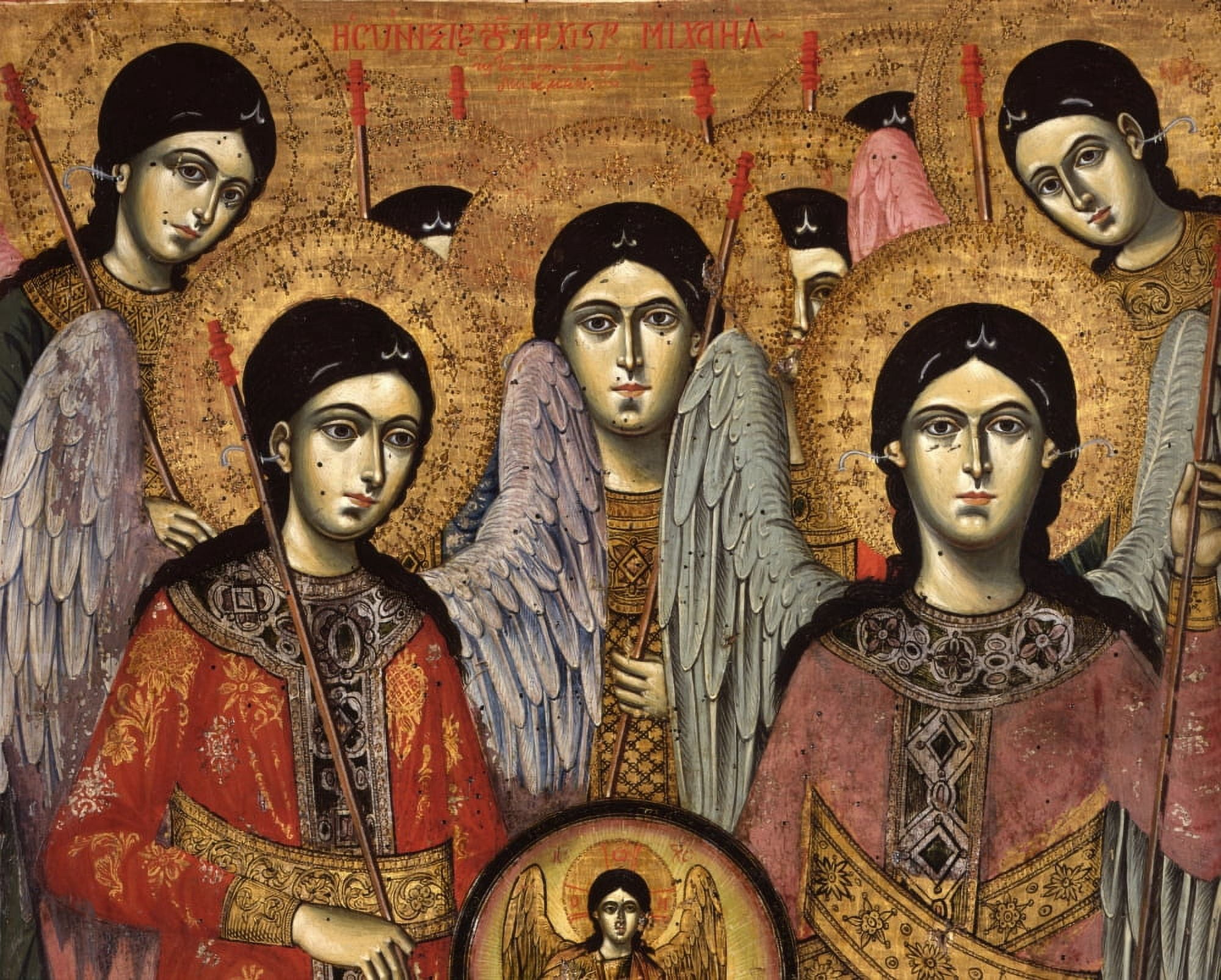 Synaxis Of The Archangels Canvas Art - (36 x 24)