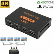 Sync 4K HDMI 2.0 Cable Repeater Mirror Splitter Amplifier HUB Box 3D 1 In 4 Out