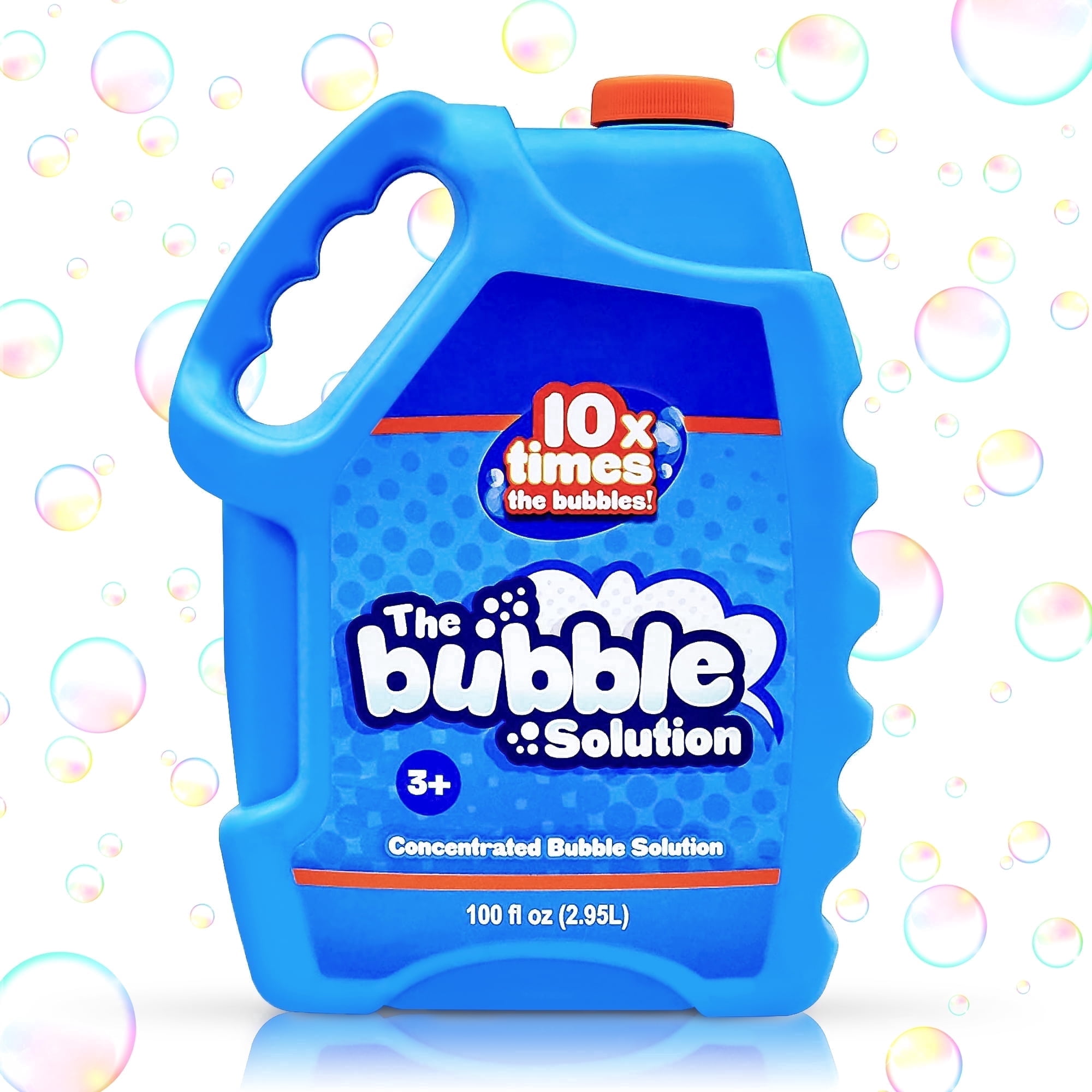 SYNCFUN 100 oz Bubble Solution Refill, Makes 8 Gallons, Value Size for Easter & Events