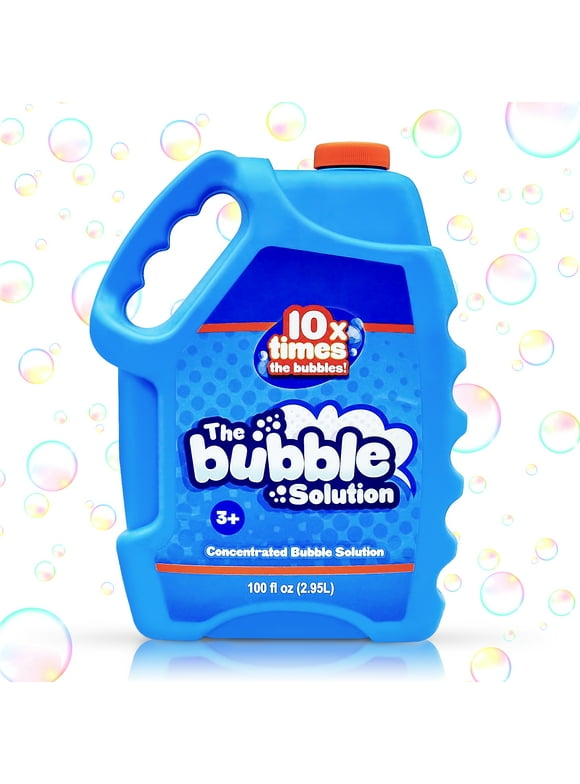Syncfun 100 oz Concentrated Bubble Solution for Kids, up to 8 Gallon Bubble Liquid Refills for Bubble Machine,Bulk Bubbles Outdoors Toy for Toddlers Boys Girls