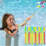 Syncfun 12 Packs Outdoor Water Guns, 16.5'' Summer Super Water Soaker Swimming Pool Toys for Kids and Adults