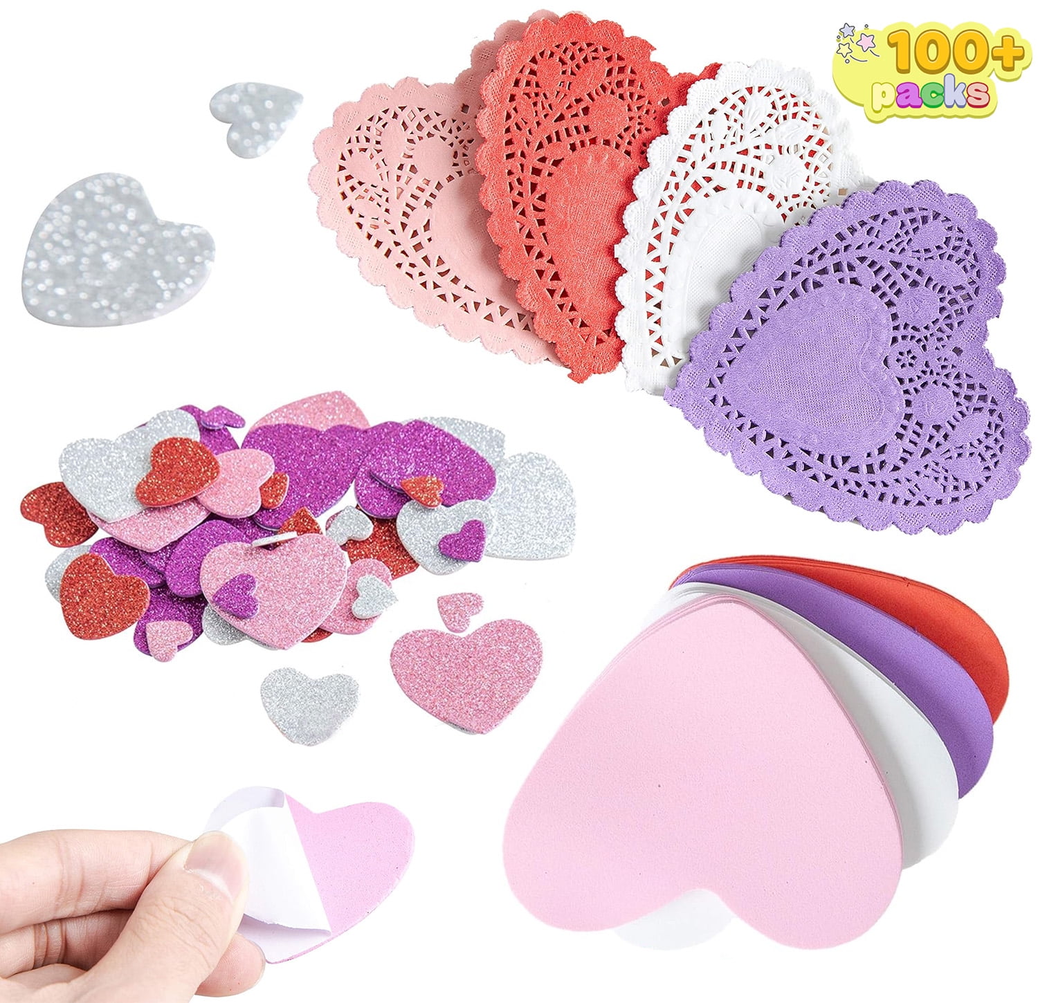 Buy Hygloss Products Heart Paper Doilies - 4 Inch Pink Lace Doily