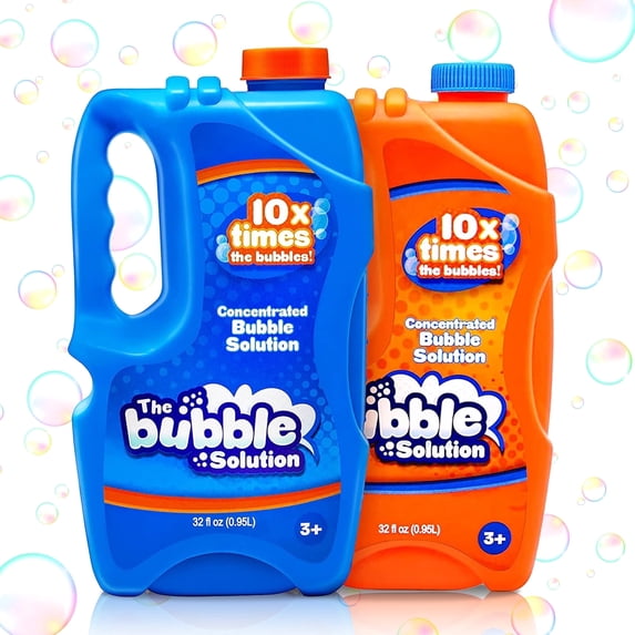 Syncfun 2-Pack 64 oz Bubble Solution Refill – Makes 5 Gallons