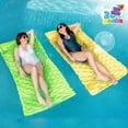 thumbnail image 1 of Joyfy 2 Packs Inflatable Pool Mat, Swimming Pool Mattress Float Lounge with Headrest, Pool Float Air Mat Pool Rafts for Adults, 1 of 8