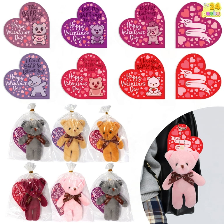 Valentines Day Gifts for Kids-24Pack Valentines Cards with Heart