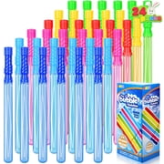 Syncfun 24 pack 14.6" Big Bubble Wands ,Bulk Bubble Sticks for Summer Toy, Outdoor Indoor Activity Use,Easter, Party Favors Supplies for Kids