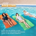 thumbnail image 1 of Joyfy 3 Pack Inflatable Pool Mat with Headrest, Adult Float Lounge Swimming Pool Mattress Water Mat, Durable Air Floating Rafts, 1 of 8