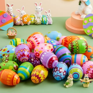  Rainbow Glitter Slime Filled Eggs (1 Dozen) Easter Egg Hunt  Supplies, Birthday Party Favors & Prizes : Toys & Games
