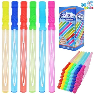 Syncfun 36 Pcs 14.6" Big Bubble Wands Bulk, Bubble Blower for Kids, Bubble Sticks Summer Toys for Party Favors, Easter, Birthday, Outdoor & Indoor Activity Use