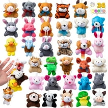 Syncfun 36 Pcs Mini Stuffed Animals Bulk, Animal Plush Toy Pinata Fillers for Kids, Carnival Prizes, School Gifts, Birthday Party Favors Party Supplies