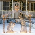 thumbnail image 1 of Joyfy 5 FT Nativity Scene Yard Light Christmas Outdoor Decorations,160 Pre-Lit LED Christmas Decorations,Christmas Yard Light with Stakes Decorations Outdoor Holiday Decor, 1 of 7