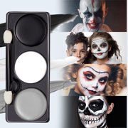 Syncfun 7 oz Halloween Makeup Palette,Halloween Face Painting Kit SFX Makeup with Double-headed Brush for Zombie Vampire Cosplay for Adult Kids