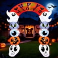 thumbnail image 1 of Joyfy 8 FT Halloween Inflatable Cute Stacked Characters Halloween Archway Decorations Inflatable with Build-in LEDs,Halloween Blow Up Yard Decorations, 1 of 7