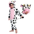 thumbnail image 1 of Syncfun Baby Animal Costume Cow Pajama jumpsuit Plush Hooded Romper Toddler Animal pajamas for Halloween Party Dress Up Role Play 1-4 Years, 1 of 8
