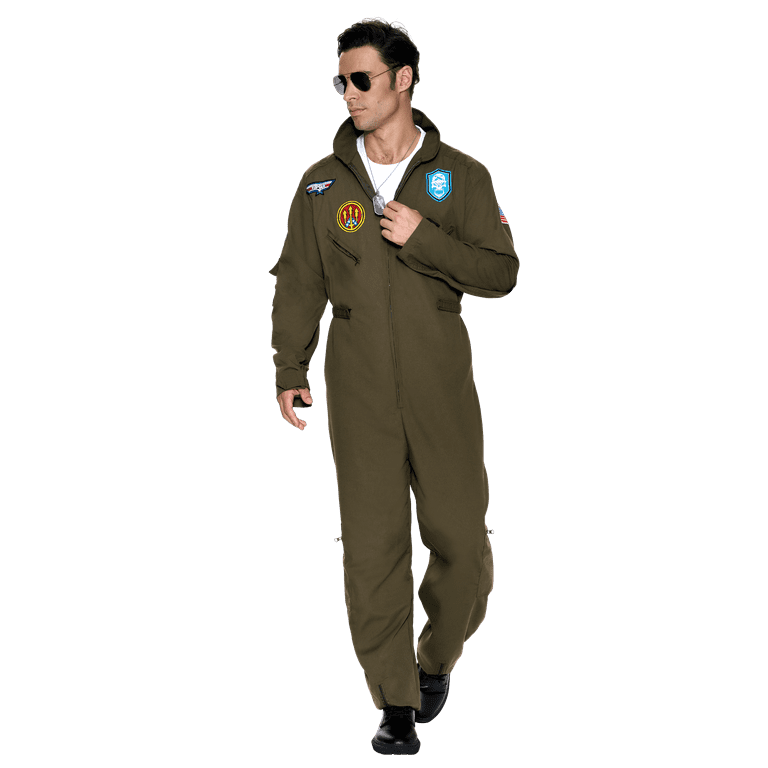 Joyfy Flight Pilot Costume for Adults Pilots Uniform Costume Movie
